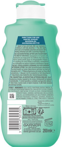 Ambre Solaire Hydrating Soothing After Sun Lotion 200ml bop